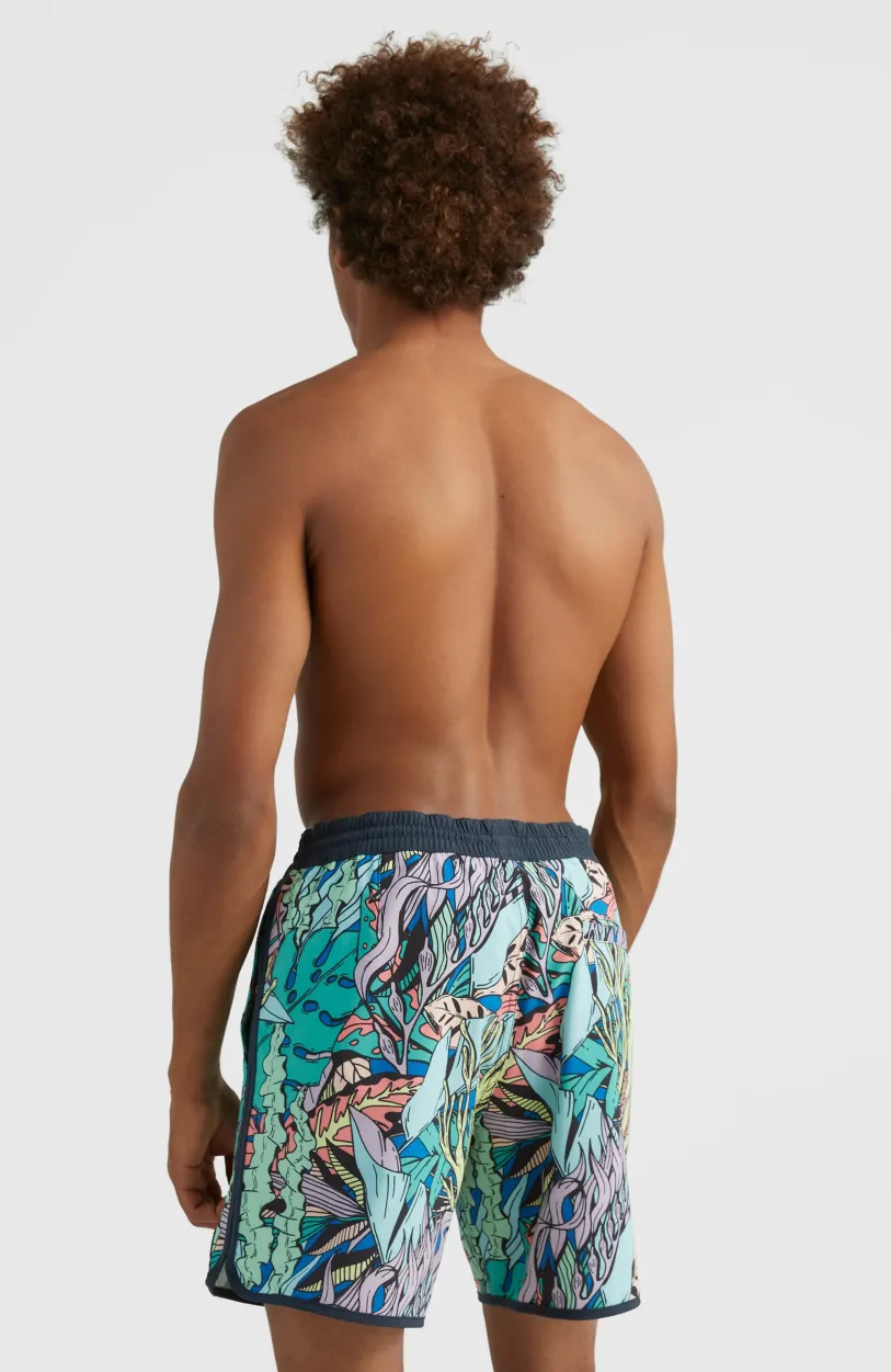 O’Neill Zwemshort Scallop Ocean 16'' | Blue Comic Seaweed